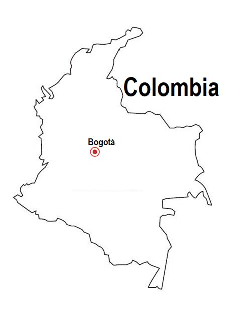 Croquis Del Mapa De Colombia Mapa Para Colorear Dibujos Para Sexiz Pix