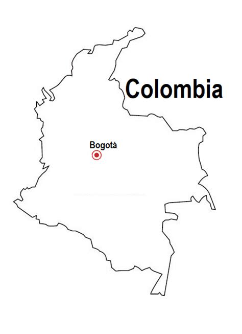 Mapas De Colombia Para Colorear Y Descargar Colorear Imágenes