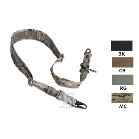 Krydex Tactical Modular Rifle Sling Strap Removable 2 Point 1 Point 2