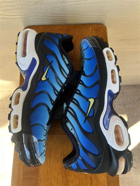 Nike Air Max Plus Tn Hyper Blue Black White Mens Sneakers Bq4629 003