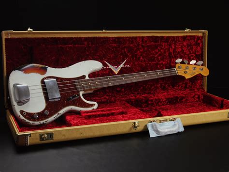 Fender Custom Shop 1960 Precision BASS Heavy Relic Olympic White Over 3