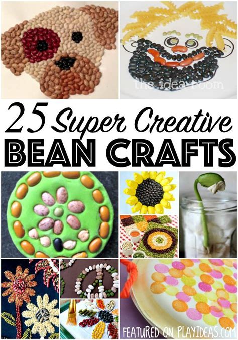 25 Bean Crafts For Kids Crafts For Kids Craft Activities For Kids