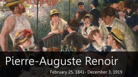 Pierre Auguste Renoir Biography Video Surfnetkids