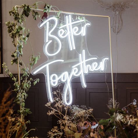 Better Together Neon Wedding Sign Sundown Sounds