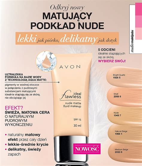 Avon Color Ideal Flawless Matuj Cy Podk Ad Nude Matte Shell