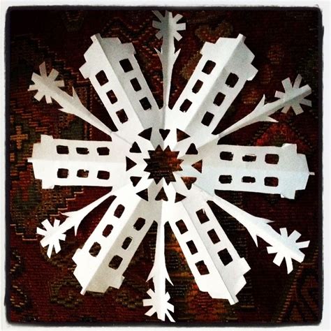 Tardis Snowflake Doctor Who Christmas Crafts Crafts Witchy