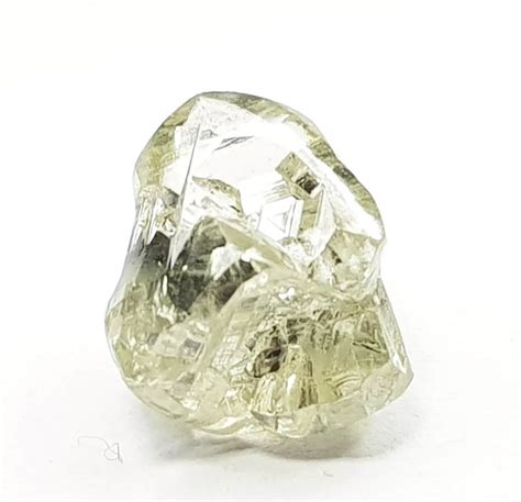 Raw Diamond Ring 380 Carat Natural Yellow Rough Crystal Etsy