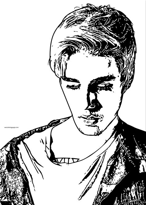 Justin Bieber Coloring Pages at GetColorings.com | Free printable