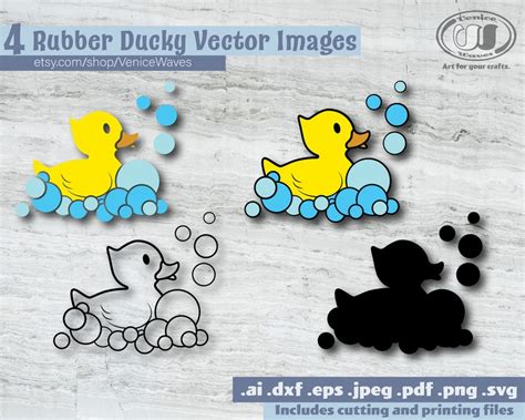 Rubber Ducky SVG Rubber Ducky Cut File Rubber Ducky Clipart | Etsy