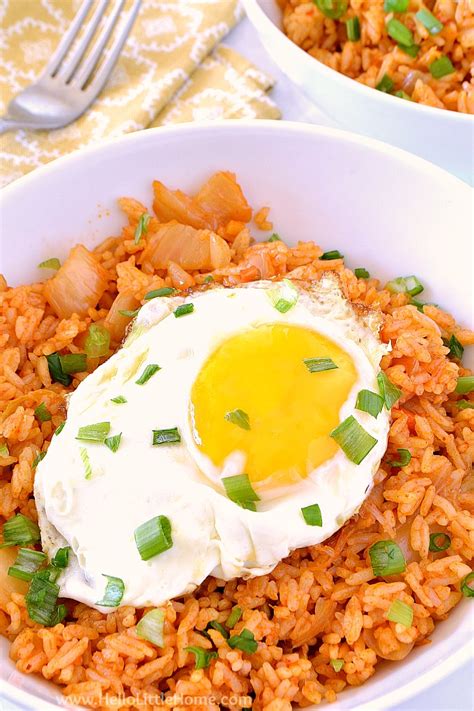 Easy Kimchi Fried Rice Hello Little Home