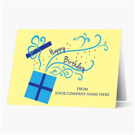 Front Imprint Business Birthday Card åäÌÝÌÕ