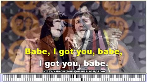 Sonny Cher I Got You Babe Karaoke Songs Online With Virtual Piano