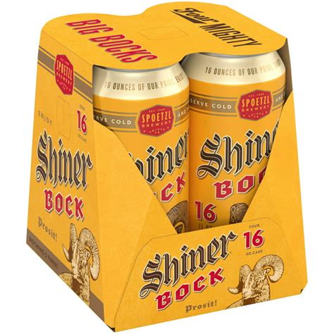 Shiner Bock Beer 4 Pack 16 Fl Oz Fl Oz Cans