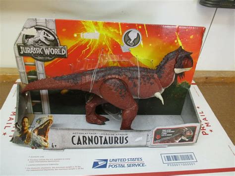 Jurassic World Carnotaurus Action Attack Dinosaur Fmw89 New In Box Free Ship 1983023225