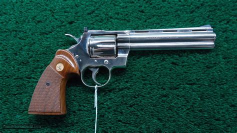 Nickel Finish Colt Python 357 Revolver For Sale