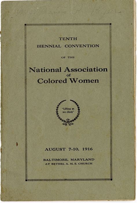 Lifting The Voices Of The National Association Of Colored Womens Clubs