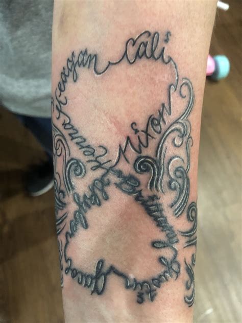 Heart infinity with my kids and grandkids names! | Infinity tattoo, Tattoos, Infinity ...