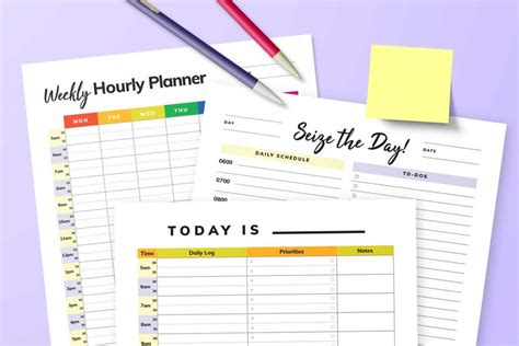 5 Hourly Planner Printables To Organize Your Life Today Free And