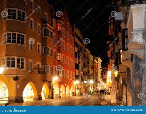 Innsbruck Centre At Night Stock Photo Image Of Scene 13767950