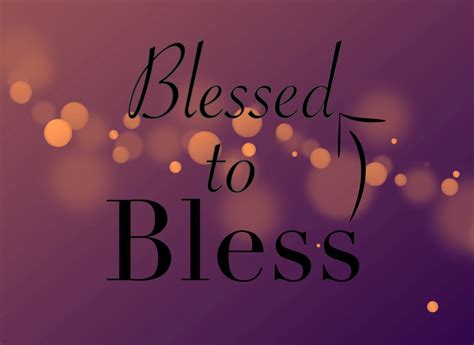 Especially for 3, 7 blest ]. Blessed to Bless - Church of Pentecost