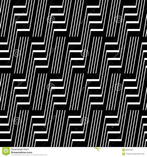 Seamless Geometric Striped Pattern Stock Vector Illustration Of