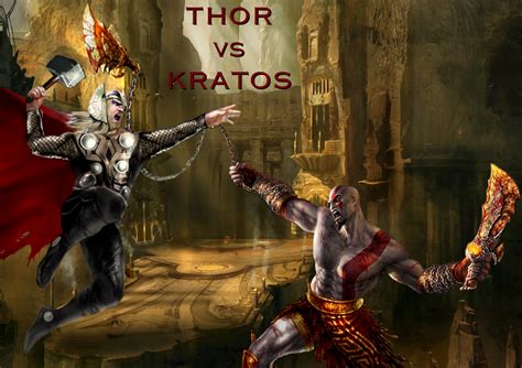 Thor Vs Kratos By Tony Antwonio On Deviantart