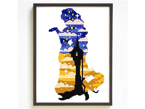 Maybe you would like to learn more about one of these? Rapunzel Disney Tangled cross stitch pattern, easy modern ...