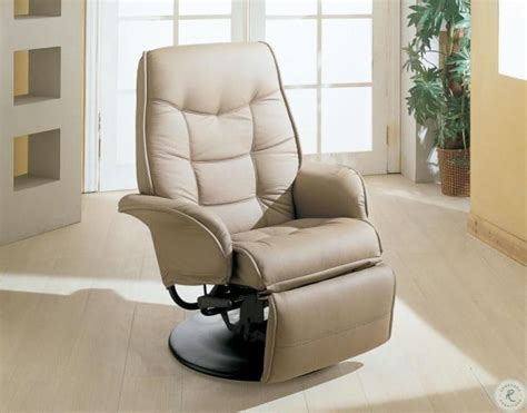 10 best swivel recliner chairs; Beige Swivel Chair Recliner 7502 from Coaster ...