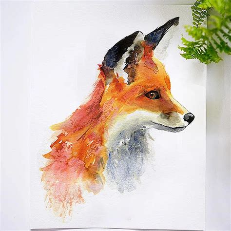 Foxy Fox Watercolor Kit Watercolor Fox Fox Painting Lets Make Art
