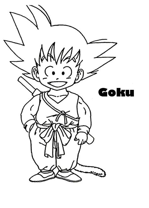 Dibujos Para Colorear De Goku