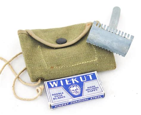 Dragoon Militaria Ww2 British Army Issue Razor With Pouch