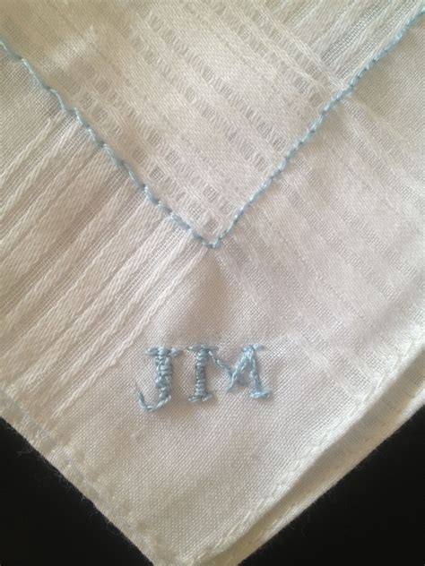 Personalized Embroidered Handkerchief For Fiancé