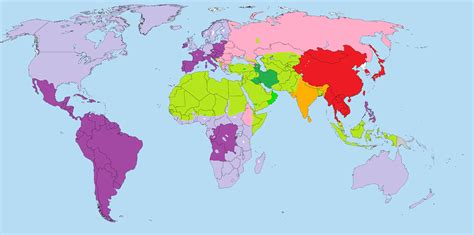 Religions Of The World Map