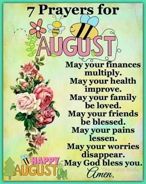 7 Prayers For August August Hello August August Quotes Welcome August