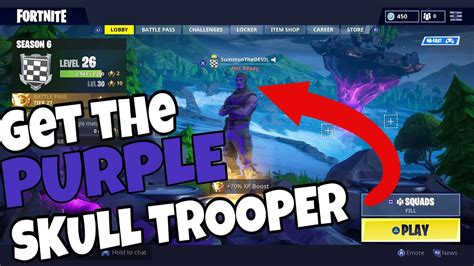 How To Get The New Purple Skull Trooper Fortnite Skull Trooper Added