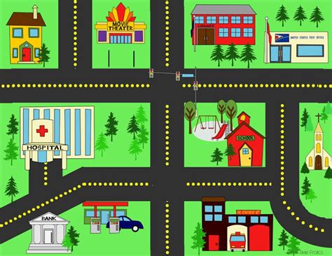 La intención de los mismos, es la de entretener y a la vez enseñar al niño a desarrollar sus destrezas sicomotoras. Imprimibles de Carreteras Gratis | Calles de la ciudad ...