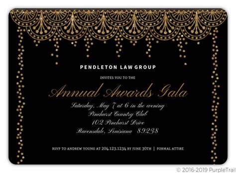 Formal Glam Corporate Event Invitation | Business Event Invitations