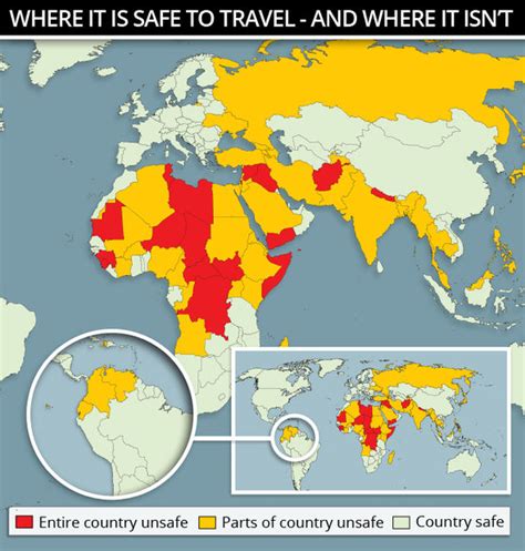 Do You Know Where Its Safe Shocking Map Shows 18 Most Dangerous