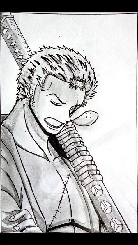 My Drawing Of Zoro Its Been A While Since I Last Drew Zoro What Do