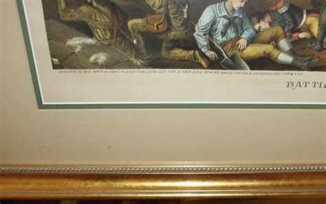 1890 Allison And Kurz Battle Of New Orleans Chromolithograph Framed