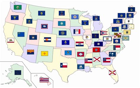 Filemap Of The United States With Flagssvg Wikimedia
