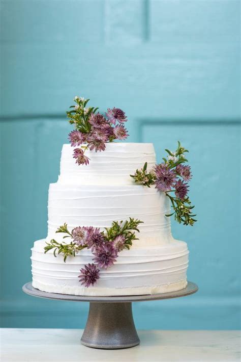 Life is full of spectacularly sweet moments. Modern Organic Buttercream wedding cake design with fresh ...