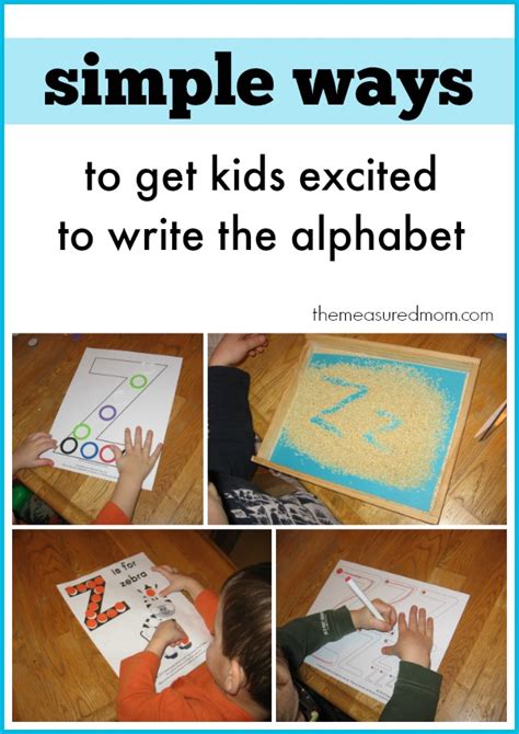 Simple ways to get kids excited to write the alphabet - The Measured Mom