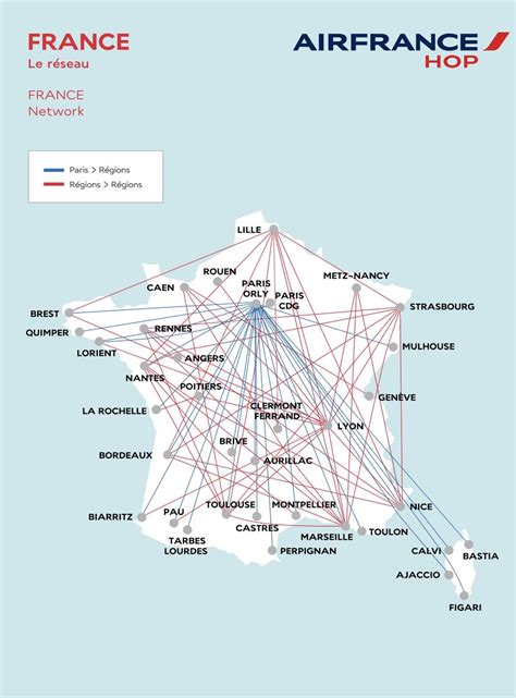 Air France Route Map Terminal Map