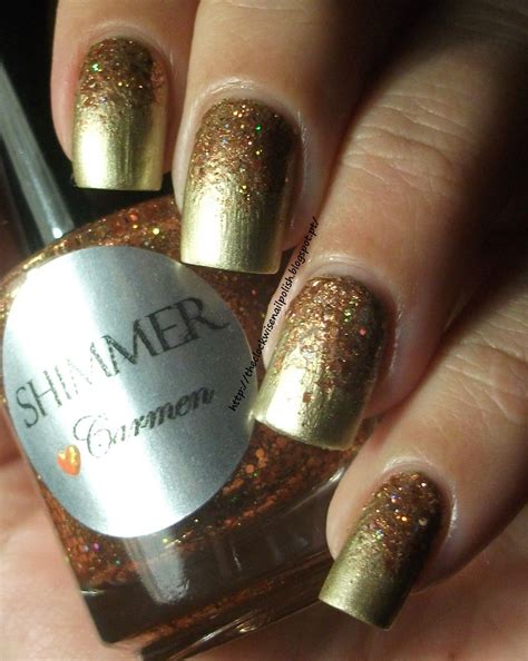 The Clockwise Nail Polish Mani Gold With Gold Glittergreat For