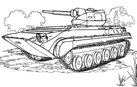 coloriage Ã dessiner tank de guerre