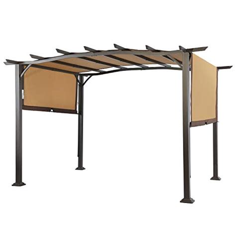 Outdoor canopy frame repurpose, repurpose flower baskets into a glowing outdoor chandelier. LCH 12 x 9 Ft Pergola Outdoor Steel Frame Patio Sunshlter ...