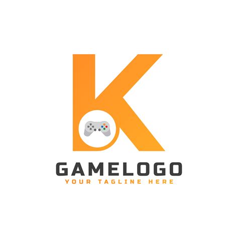 Letra Inicial K Con Icono De Consola De Juegos Y Píxel Para El Concepto