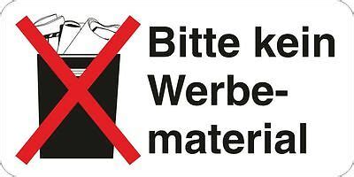 Aufkleber zahl 1 schrifthöhe 10 cm. STOP Bitte kein Werbematerial Werbung Post Brief 5x ...