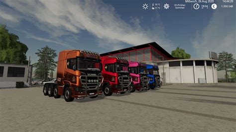 Fs19 Scania Heavy Hauler 8x4 Multicolor Update V11 Fs 19 Trucks Mod